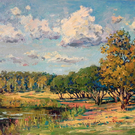 В парке. Этюд.