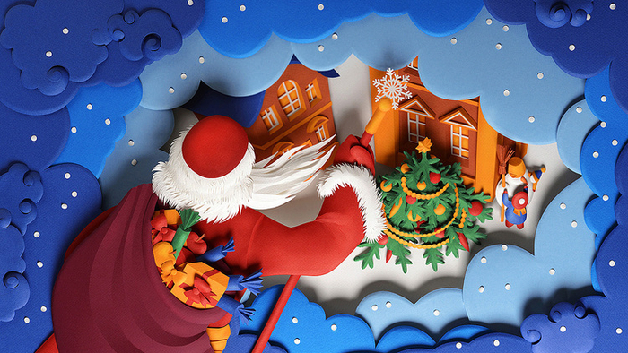 Новогодняя открытка