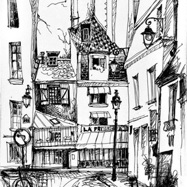 на парижской улочке