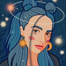 космическая девушка