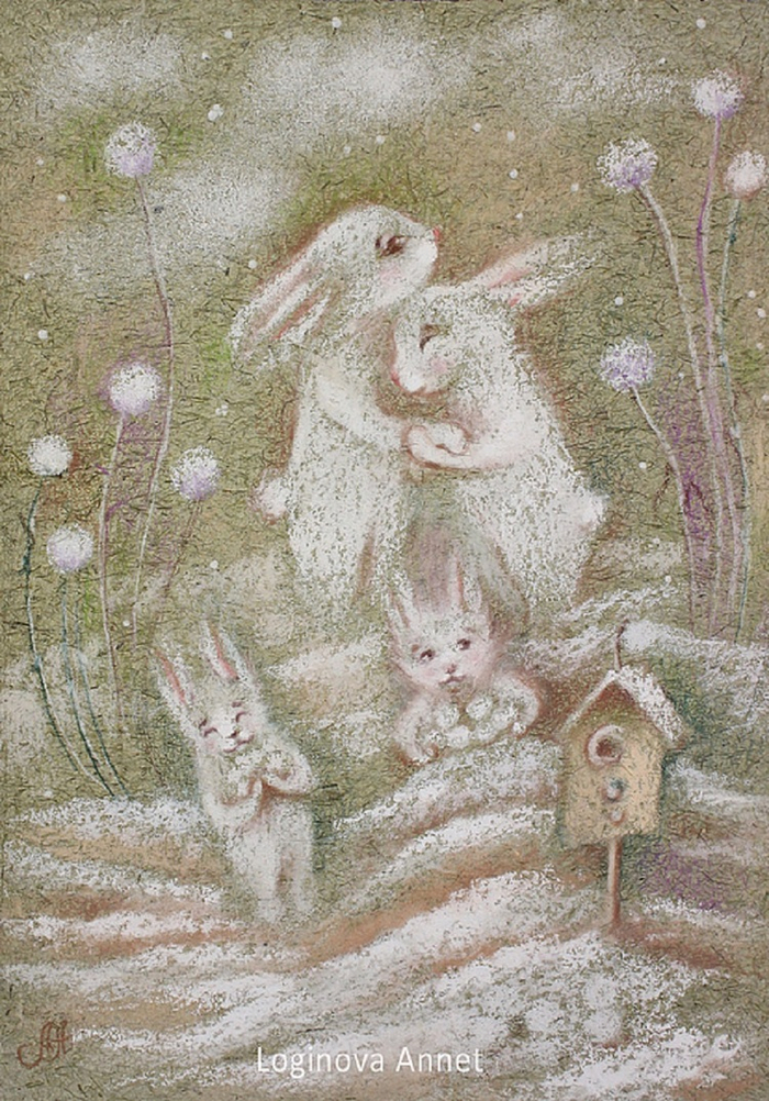 Снежные зайчики