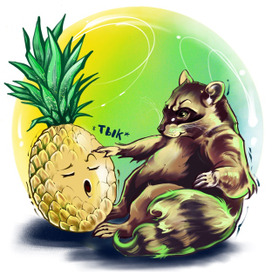 Ананасный енот