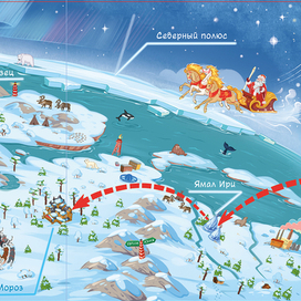 Карта Деда Мороза