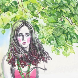 Зеленые бусы