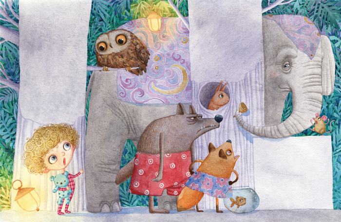 сонный Слон