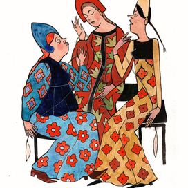 три девицы под окном 