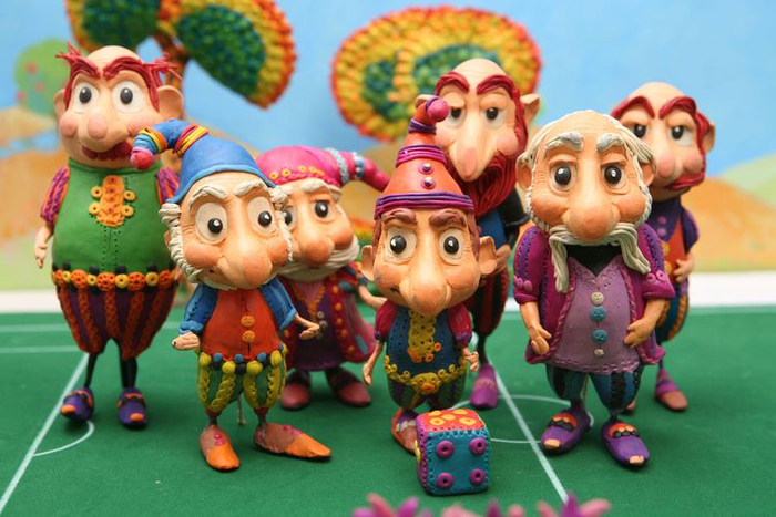 Герои армянских сказок, сделанные из пластилина