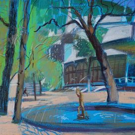 Лермонтовская галерея в Пятигорске.