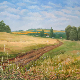 Кубанские просторы. Дорога