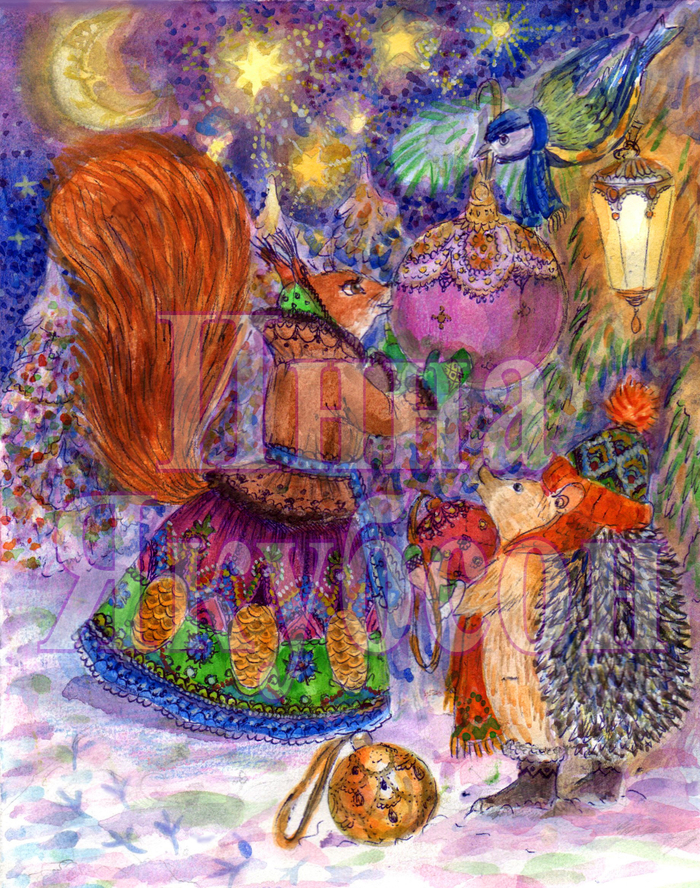 Нарядим ёлочки... 🐿️🦔🎄