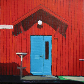 Из серии Norsk album. 2016. 20х20, холст, темпера. 