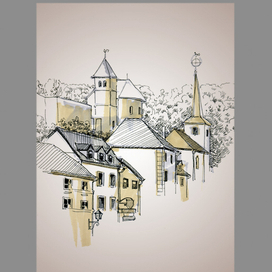 Люксембургский городок. Люксембург.