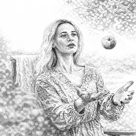 В саду (из архива)