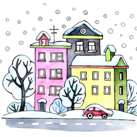 Зима в городе