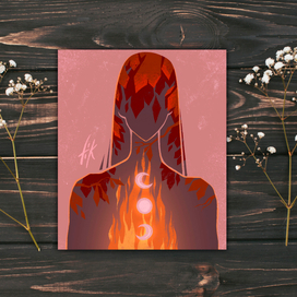 Матафорические открытки "Внутренний огонь"
