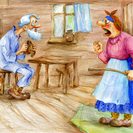 иллюстрация к сказке "Двое из ларца"