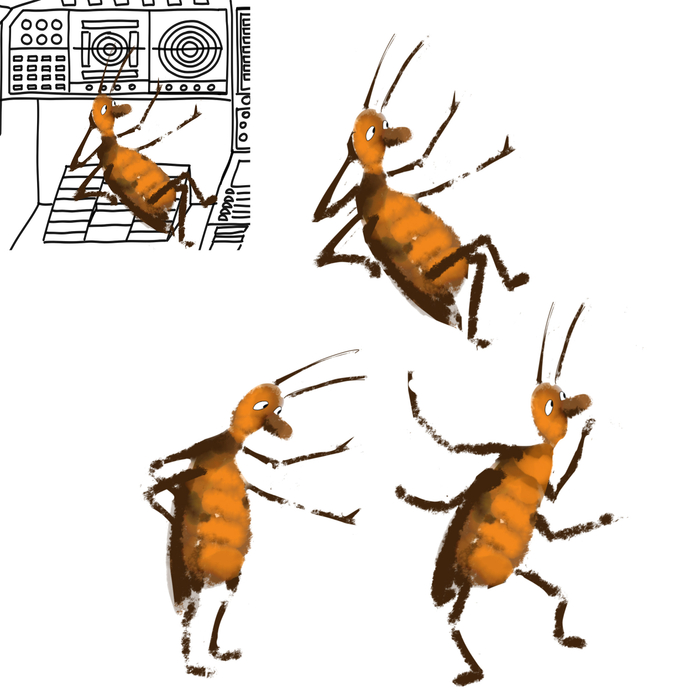 Тараканы космические Эскиз