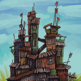 Старый деревянный дом