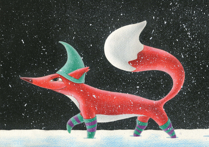 Лиса и снег