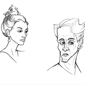 Портретные скетчи