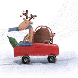 Новогодний олень