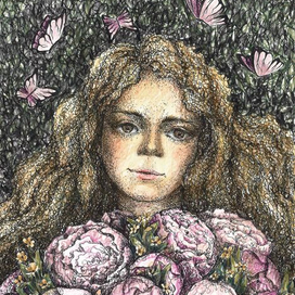 Букет пионов