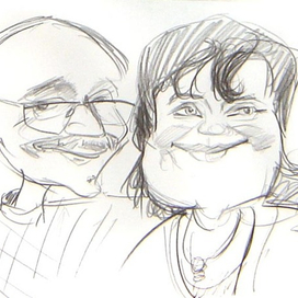 мгновенный линейный рисунок с натуры