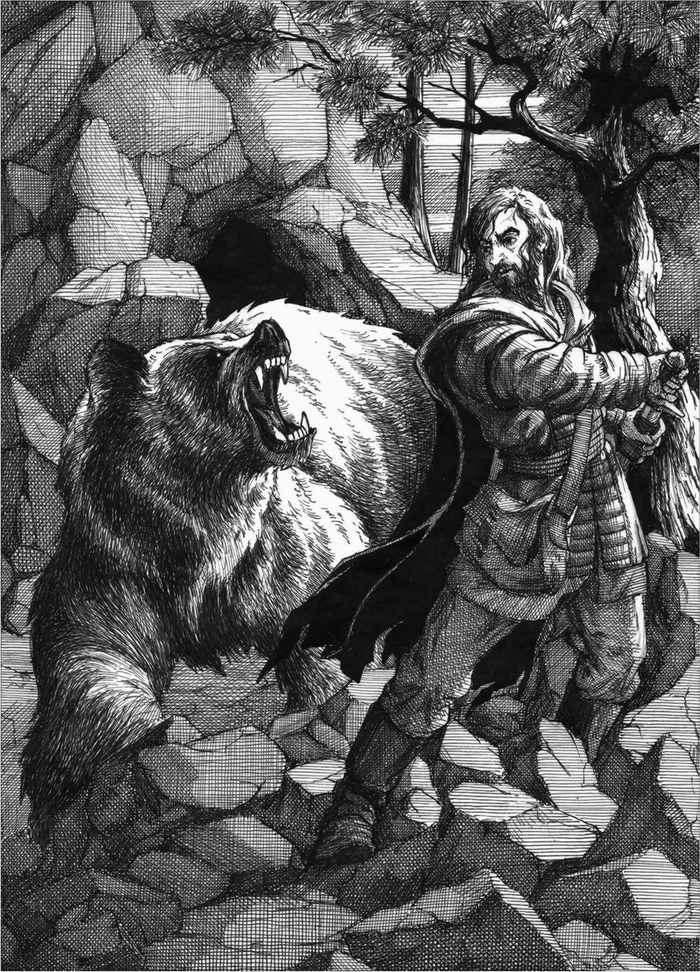 Встреча Ролло с медведем