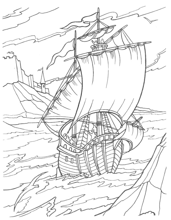 пиратская раскраска
