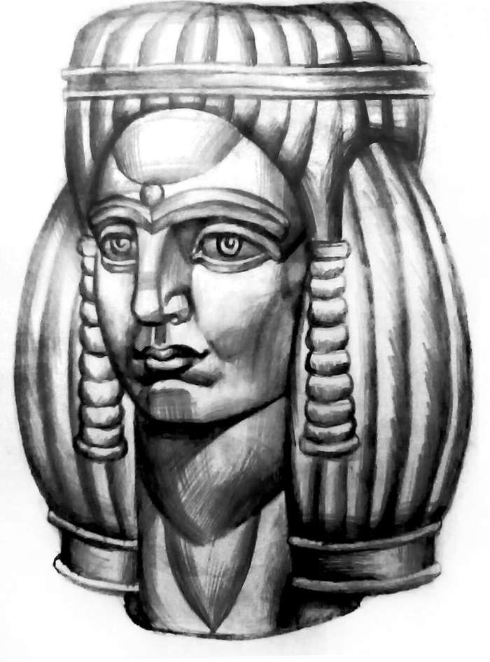 27. "Принцесса", бумага, карандаш. 2017 г.