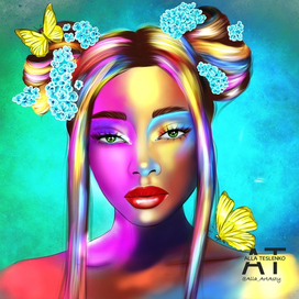 Неоновая девушка