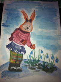 Сказка о зайке Люси и подснежниках