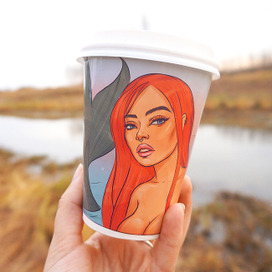 дизайн стаканчика русалка