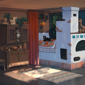 Деревенская кухонка