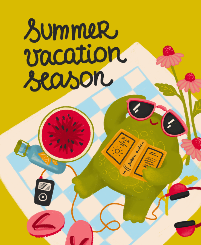 Summer season illustration 