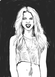 на черном фоне