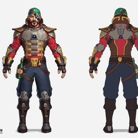 Концепт персонажей для игры Exverse