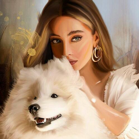 Девушка с собакой