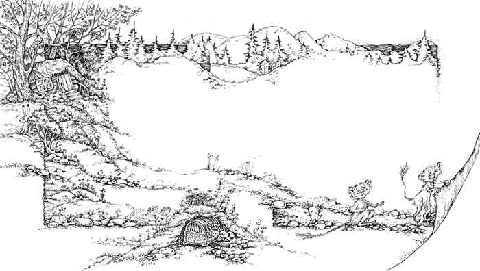 Пушок и Пушистый_разворот под титул