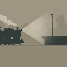 Перрон, поезд