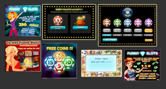 дизайн табличек Funny Slots