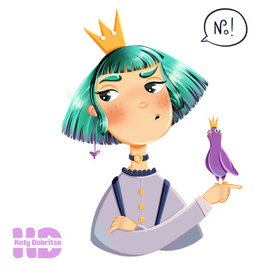 Принцесса с зелёными волосами