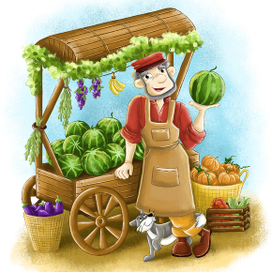 Продавец арбузов