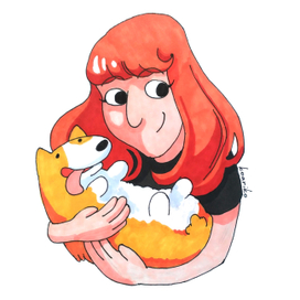 Портрет с корги