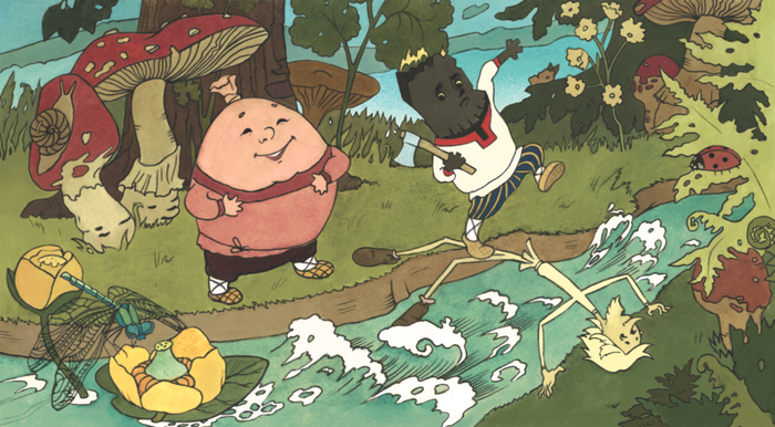 Пузырь, уголек и соломинка