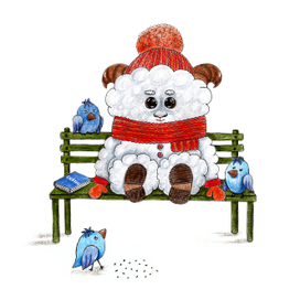 Барашек на прогулке