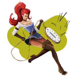 Девушка с часами