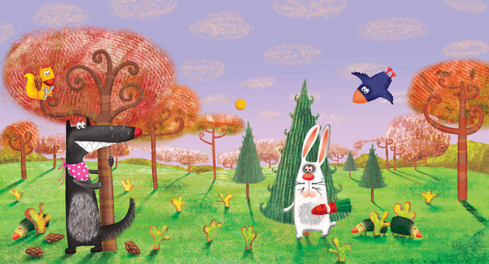 злой волк,зубами щёлк