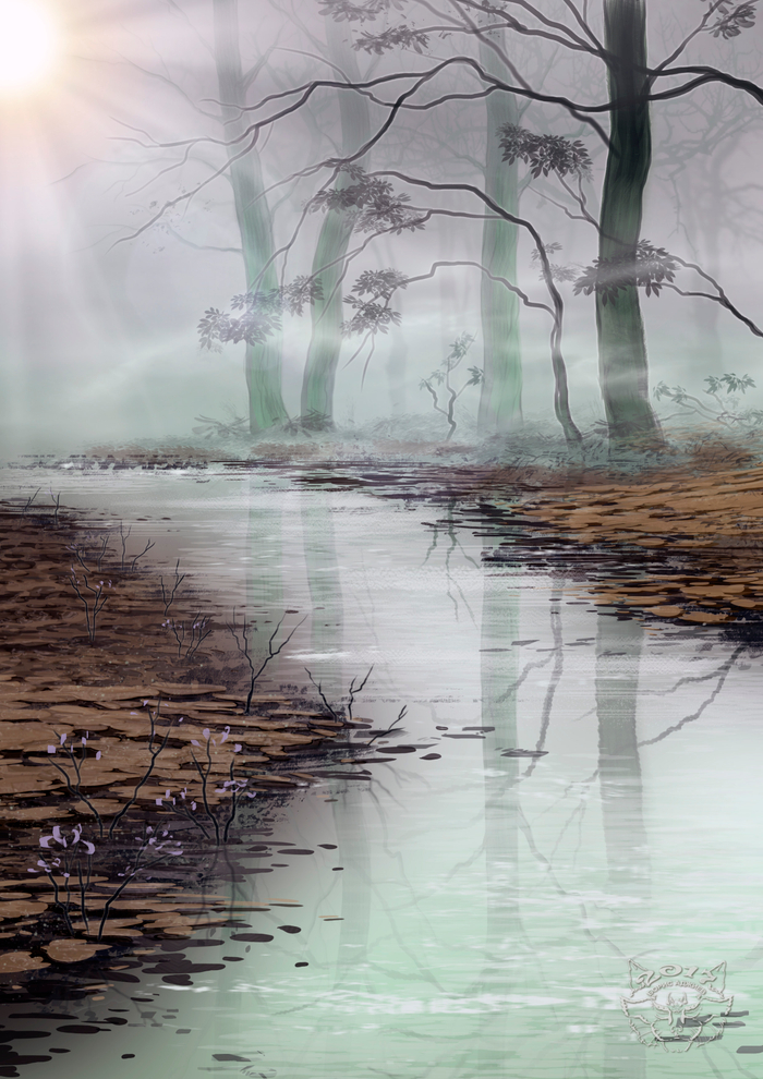 Поздняя осень...Скетч.