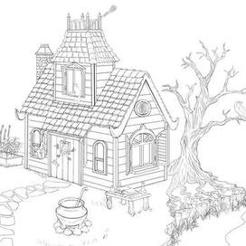 скетч домика